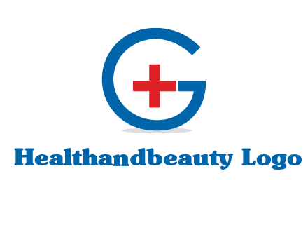 cross inside letter G logo