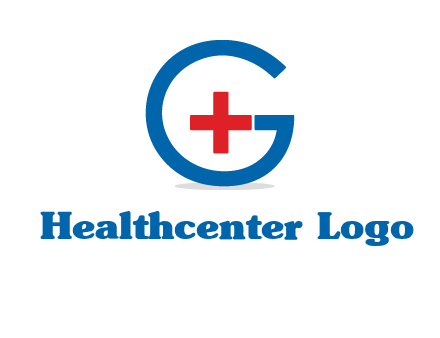 cross inside letter G logo