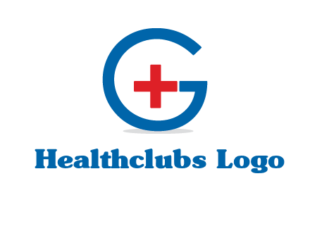 cross inside letter G logo