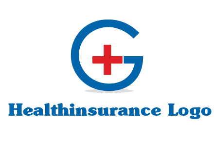 cross inside letter G logo