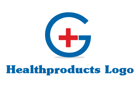 cross inside letter G logo