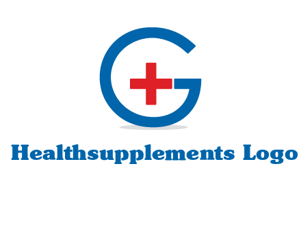 cross inside letter G logo