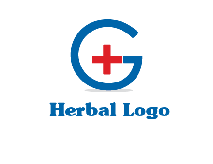 cross inside letter G logo