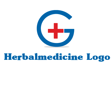 cross inside letter G logo