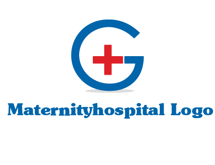 cross inside letter G logo