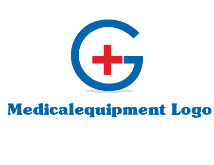 cross inside letter G logo