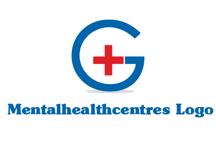cross inside letter G logo