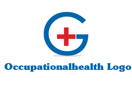 cross inside letter G logo
