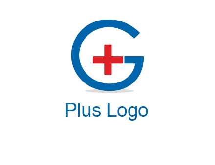 cross inside letter G logo