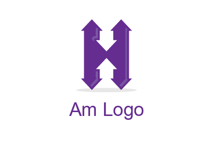 Arrows forming an H