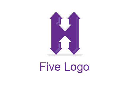 Arrows forming an H