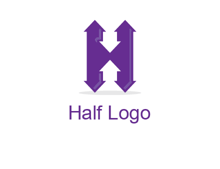 Arrows forming an H