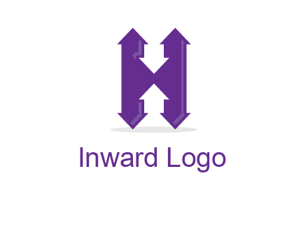 Arrows forming an H