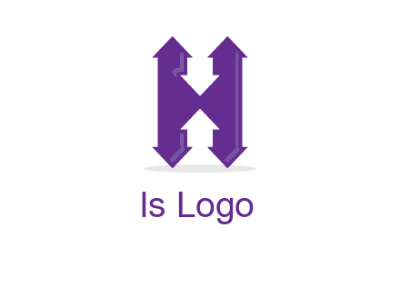 Arrows forming an H