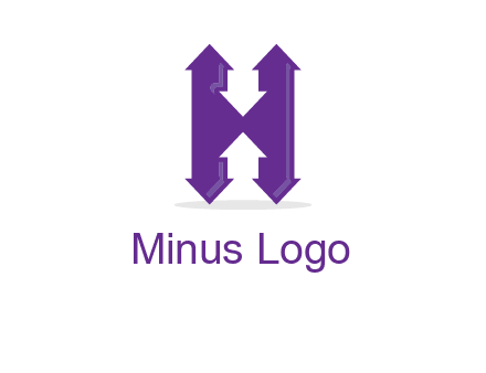 Arrows forming an H
