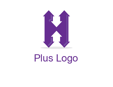 Arrows forming an H
