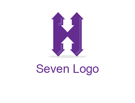 Arrows forming an H