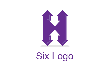 Arrows forming an H