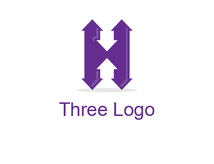 Arrows forming an H