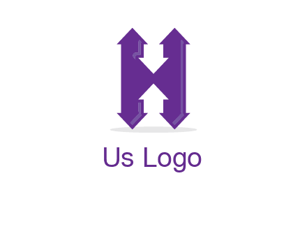 Arrows forming an H