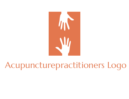 two hands reaching for one another to form an H