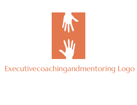 two hands reaching for one another to form an H