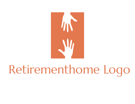 two hands reaching for one another to form an H