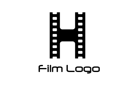 letter H in film negatives 