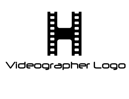 letter H in film negatives 