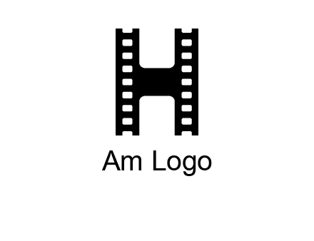 letter H in film negatives 