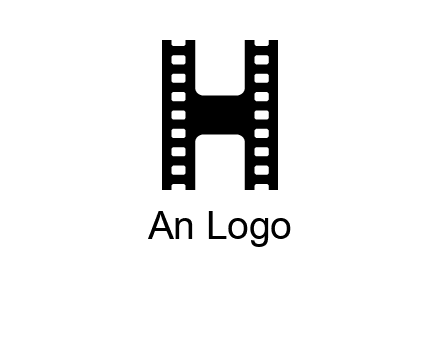 letter H in film negatives 