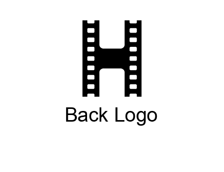 letter H in film negatives 