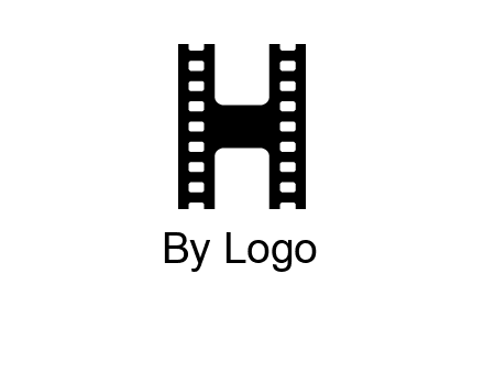 letter H in film negatives 