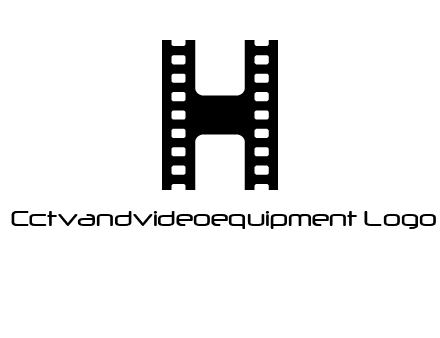 letter H in film negatives 