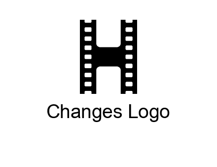 letter H in film negatives 