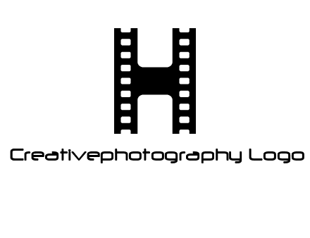 letter H in film negatives 