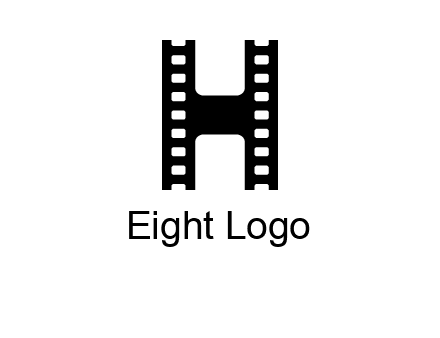 letter H in film negatives 