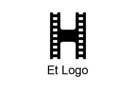 letter H in film negatives 