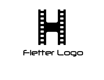 letter H in film negatives 