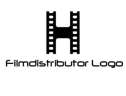 letter H in film negatives 