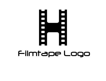 letter H in film negatives 