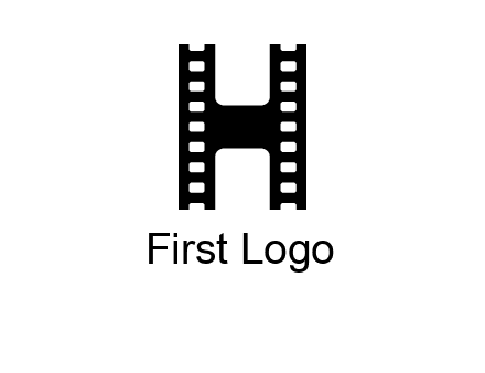 letter H in film negatives 