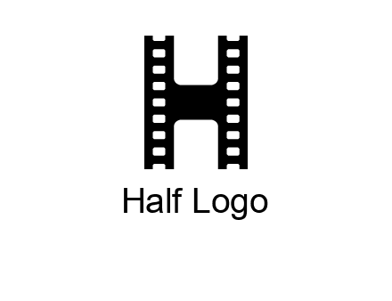 letter H in film negatives 