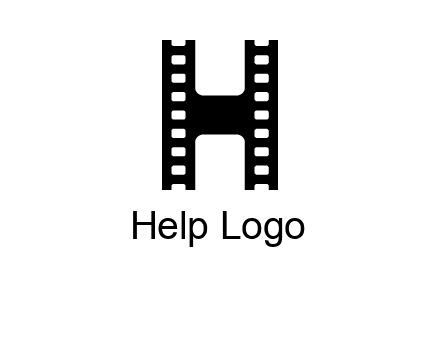 letter H in film negatives 