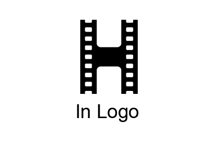 letter H in film negatives 