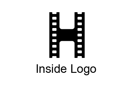 letter H in film negatives 