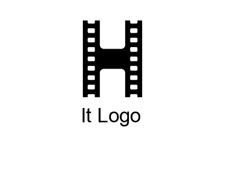 letter H in film negatives 