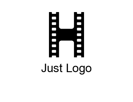 letter H in film negatives 