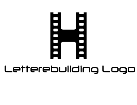 letter H in film negatives 