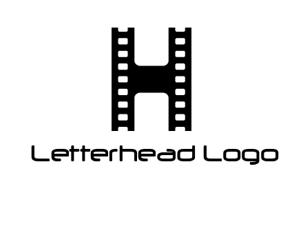 letter H in film negatives 